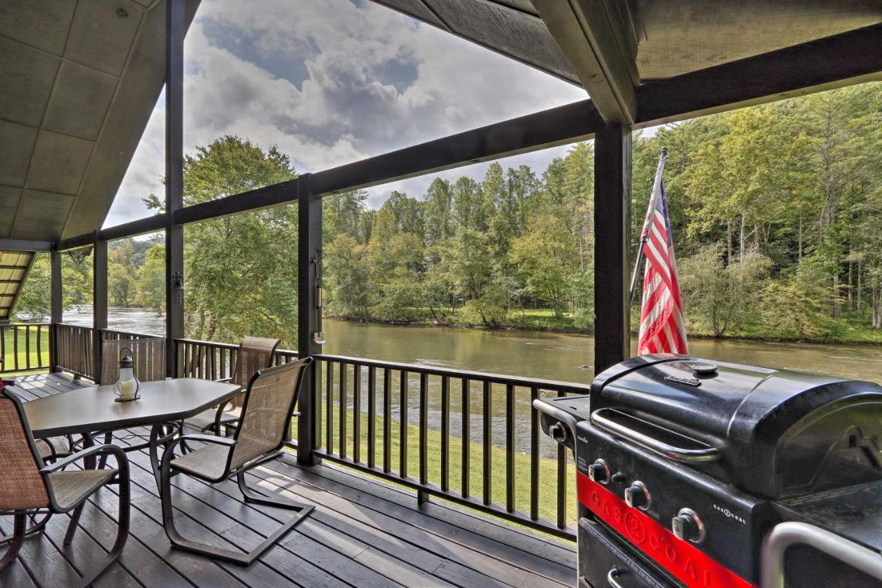 Rivers Edge - Ultimate Riverfront Getaway Hayesville Exterior foto